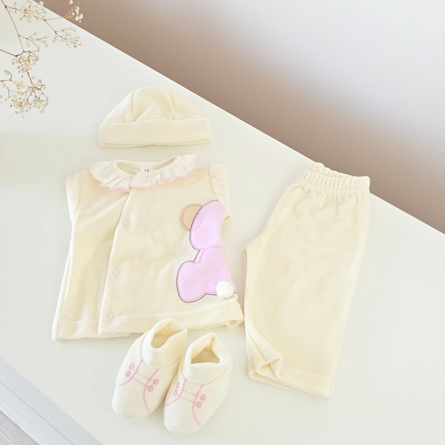 Conjunto Ursinho Rosa