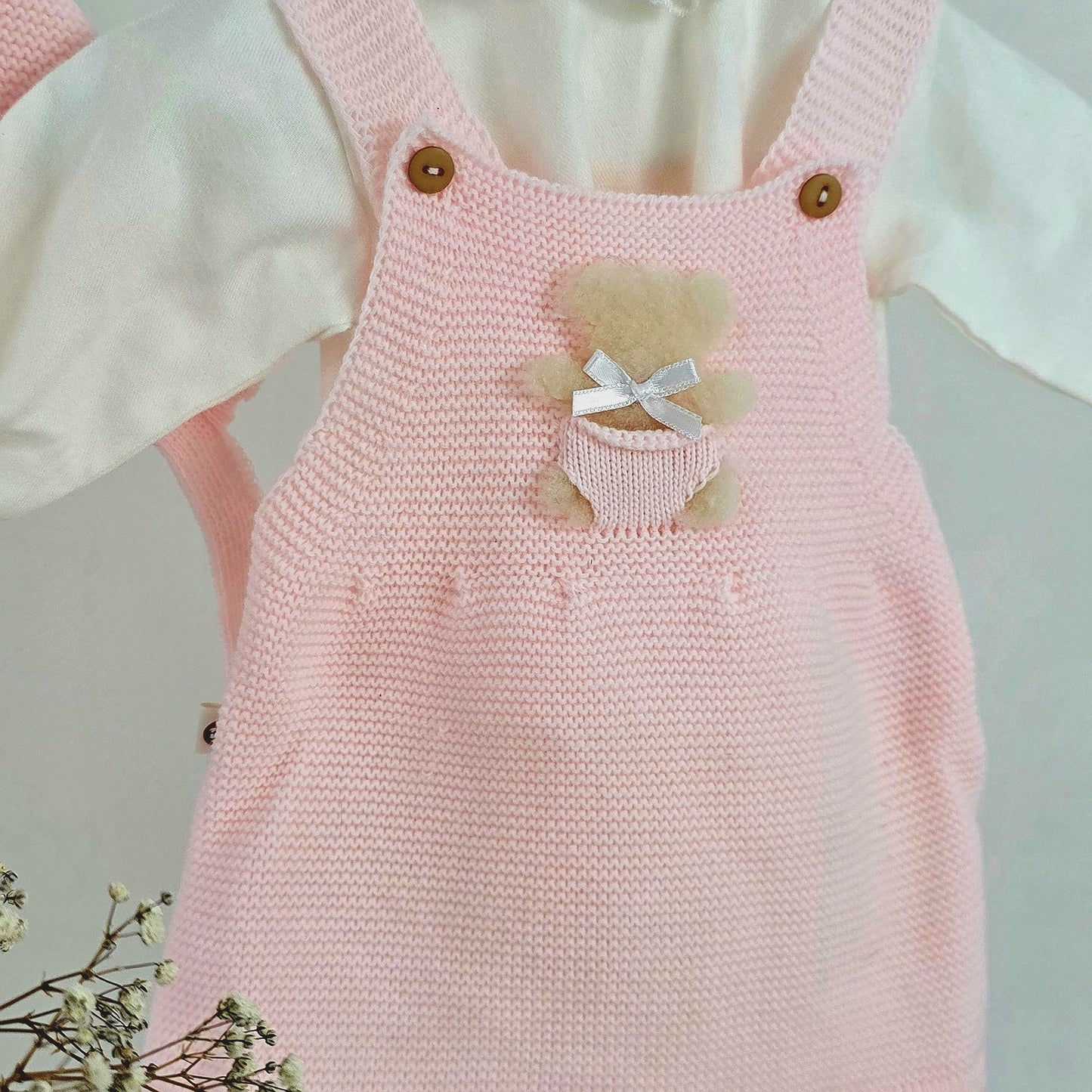 Vestido Rosa Ursinho