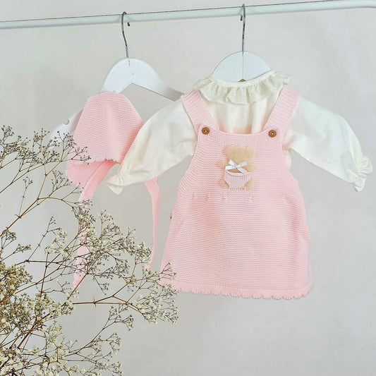 Vestido Rosa Ursinho