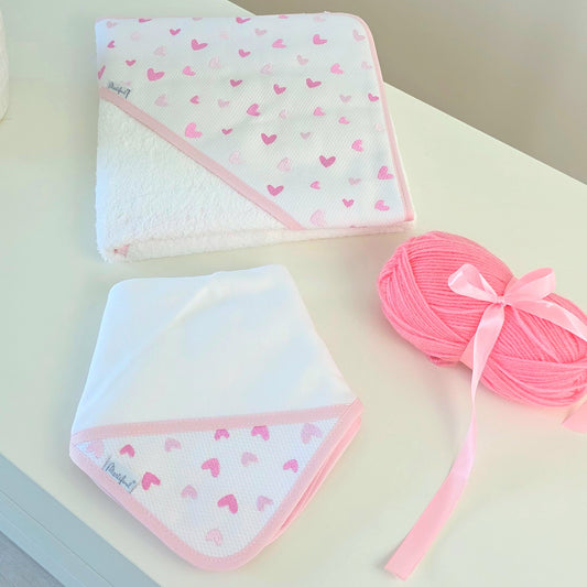 Conjunto toalha de banho e fralda de pano