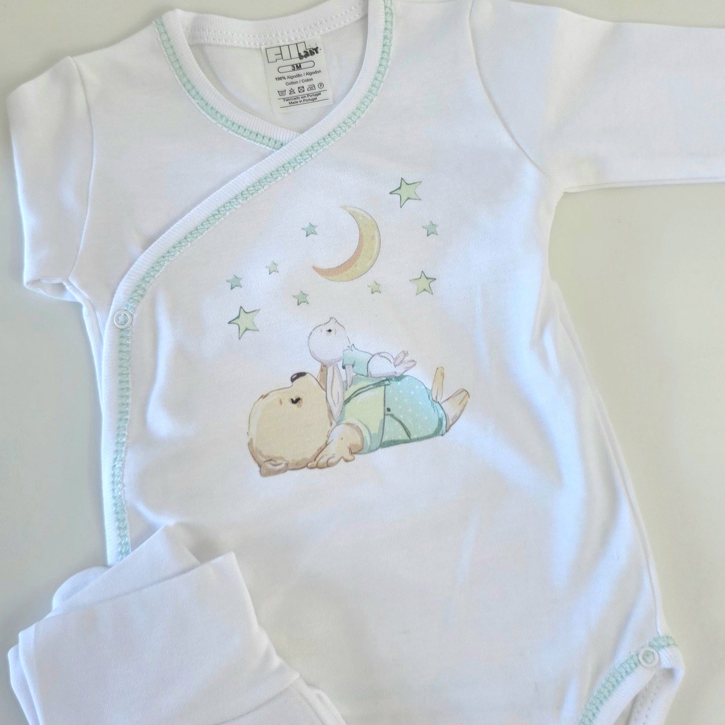 Conjunto ursinho deitado