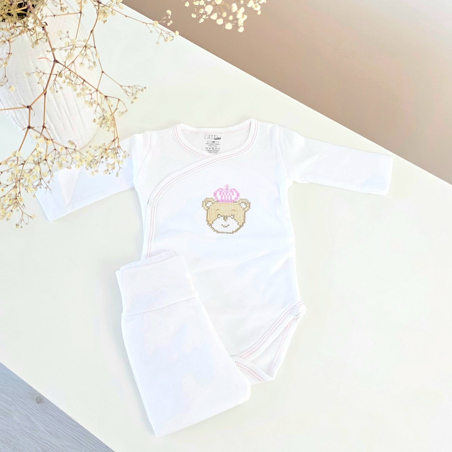 Body e Calça ponto cruz