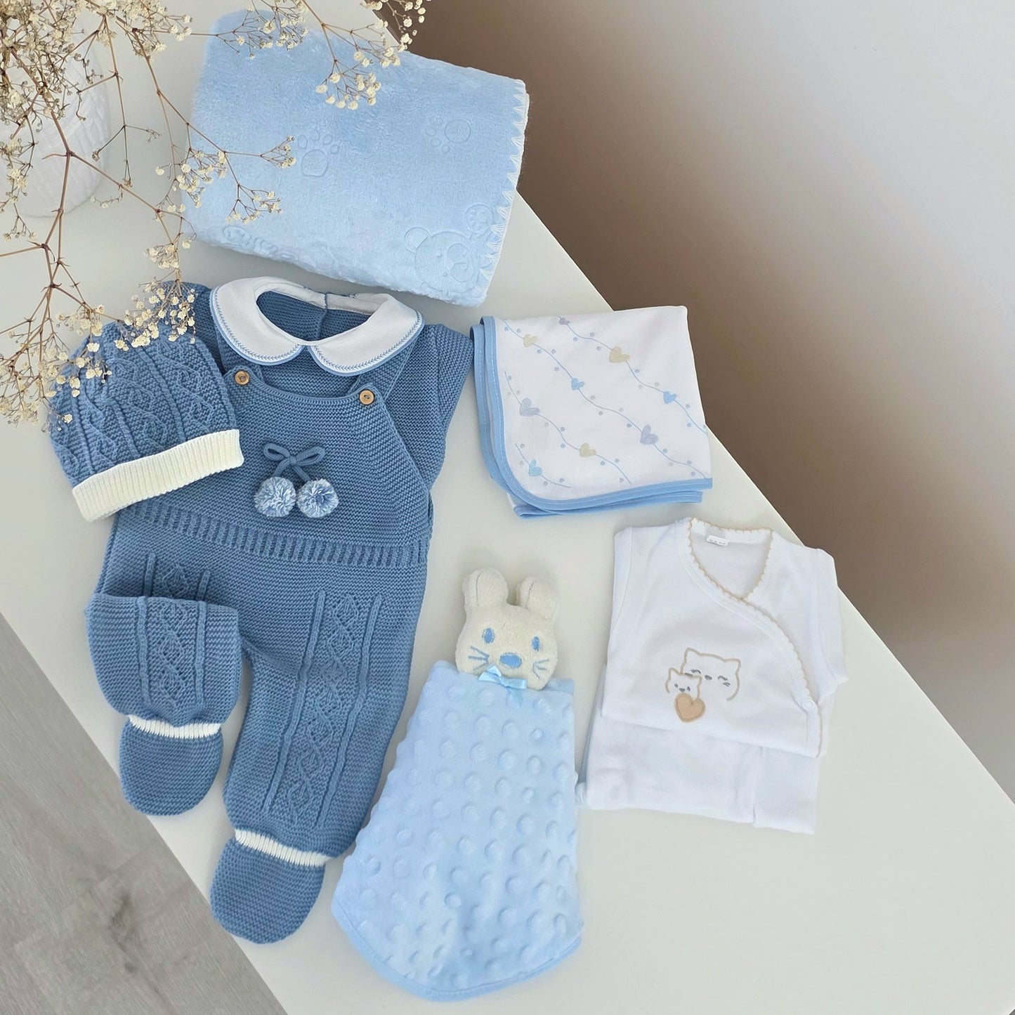 Baby Box Jardineira Azul