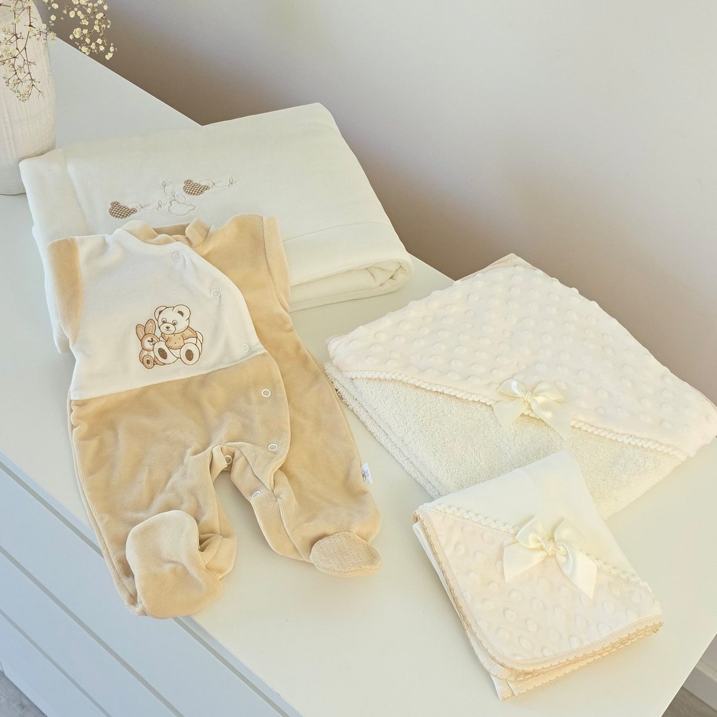Box babygrow areia